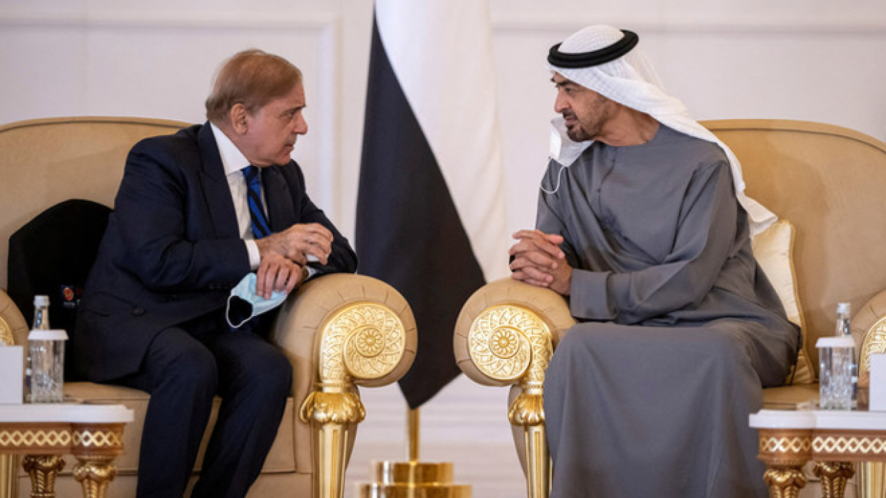 وزیر اعظم شہباز شریف اور دبئی کے  صدر شیخ محمد بن زید النہیان میں ٹیلیفونک رابطہ