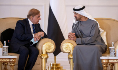 وزیر اعظم شہباز شریف اور دبئی کے  صدر شیخ محمد بن زید النہیان میں ٹیلیفونک رابطہ