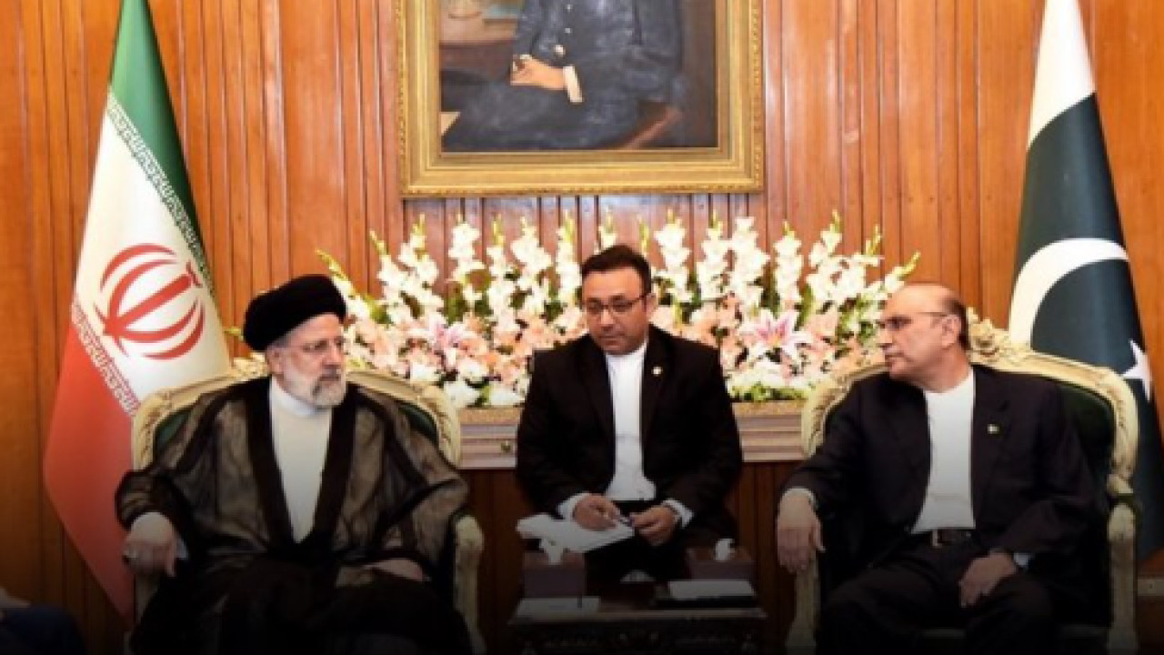 ایرانی صدر سید ابراہیم  رئیسی کی صدر مملکت آصف علی زرداری سے  ملاقات