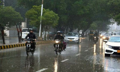 لاہور سمیت پنجاب کے مختلف علاقوں میں گرج چمک کیساتھ بارش