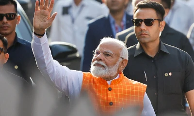 PM Modi casts vote as India’s marathon election heats up