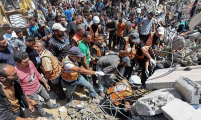 غزہ: پناہ گزین کیمپ میں رہائشی مکانات پر اسرائیلی بمباری،20 فلسطینی جاں بحق