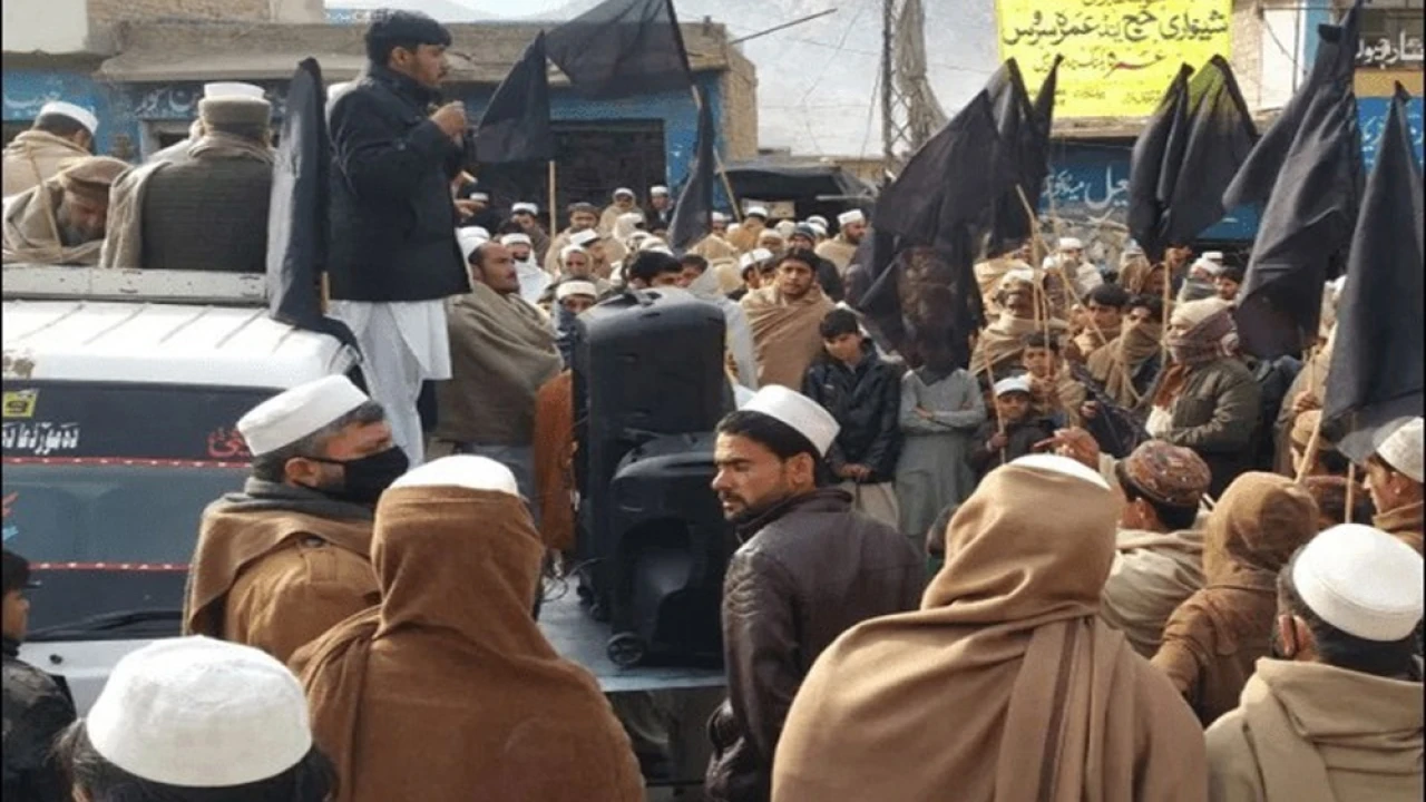 Protest against electricity load shedding in Peshawar