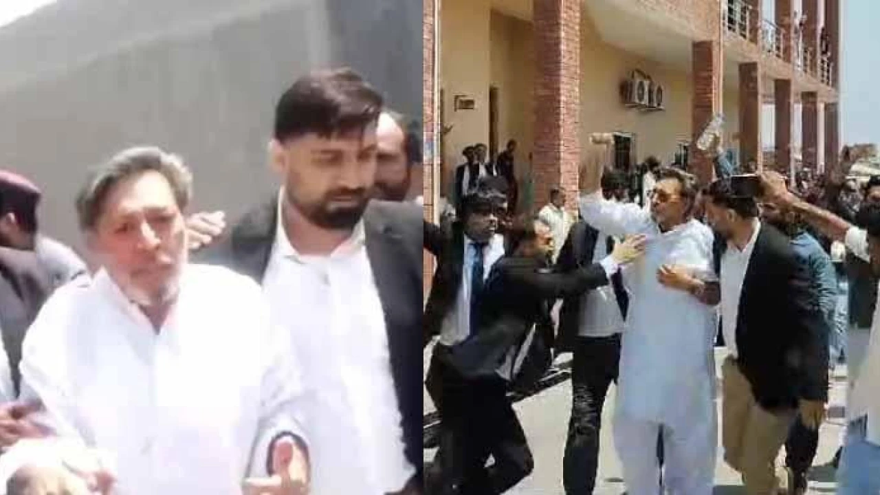PTI lawyers attack Manika outside court