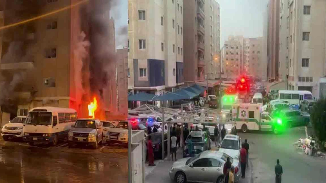 35 killed in fire in Kuwaiti building housing workers: police