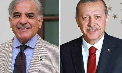 وزیراعظم شہباز شریف اور ترک صدر
 طیب اردوان کے درمیان ٹیلیفونک رابطہ