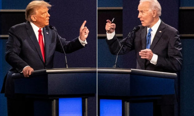 جوبائیڈن اور ٹرمپ کے درمیان پہلا صدارتی مباحثہ، ایک دوسرے پر الزامات کی بوچھاڑ
