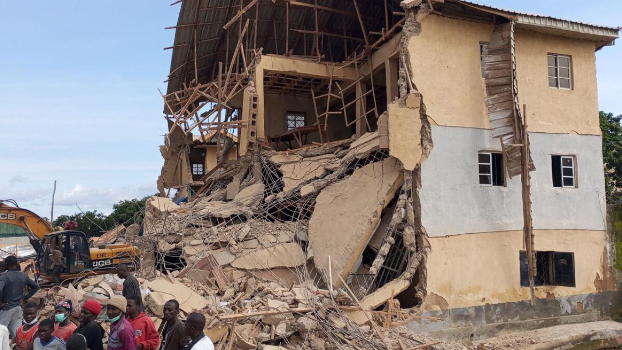نائیجیریا : سکول کی عمارت گرنے سے طلبہ سمیت 22 افراد ہلاک
