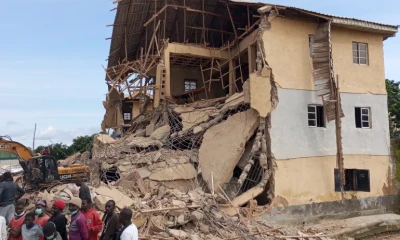 22 killed after school building collapses in Nigeria