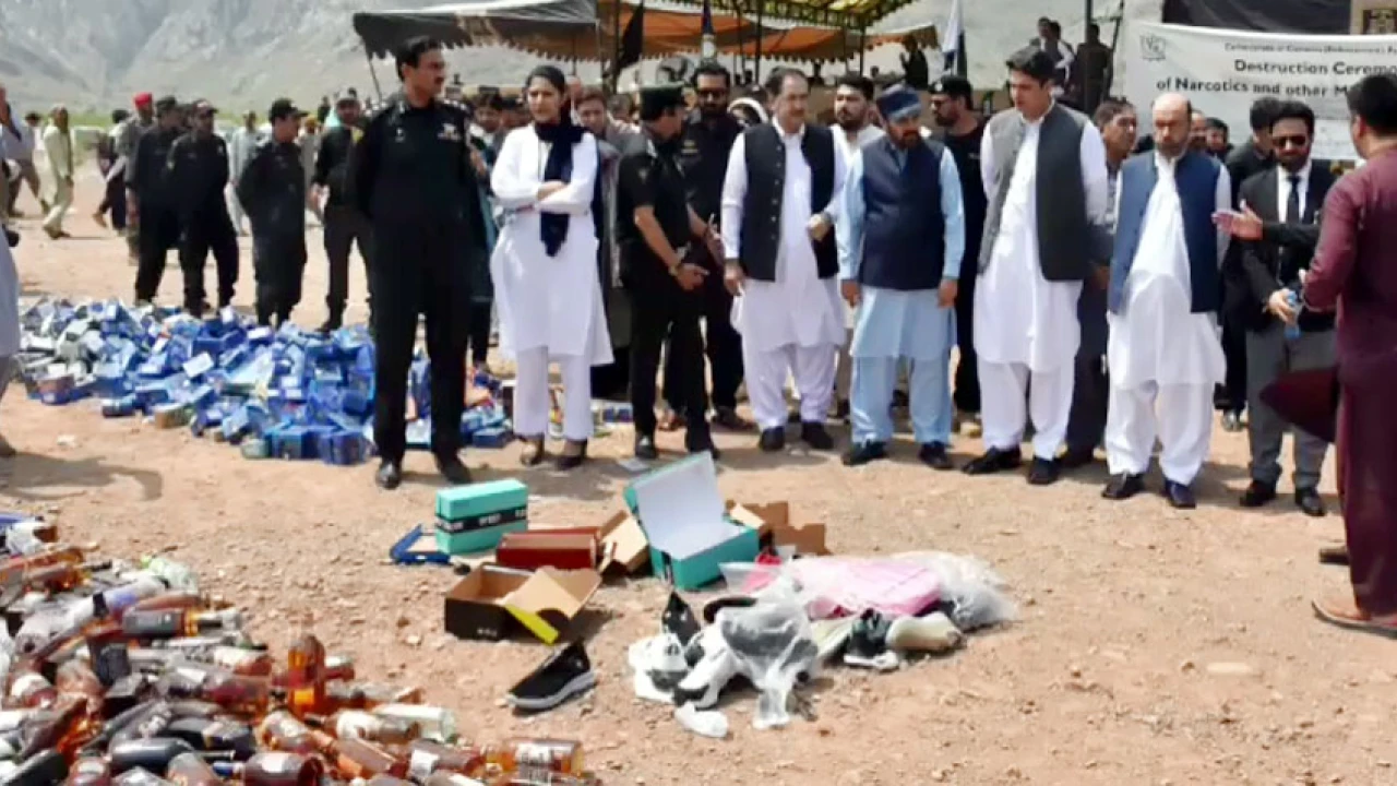 84 tons of prohibited goods destroyed in Khyber district