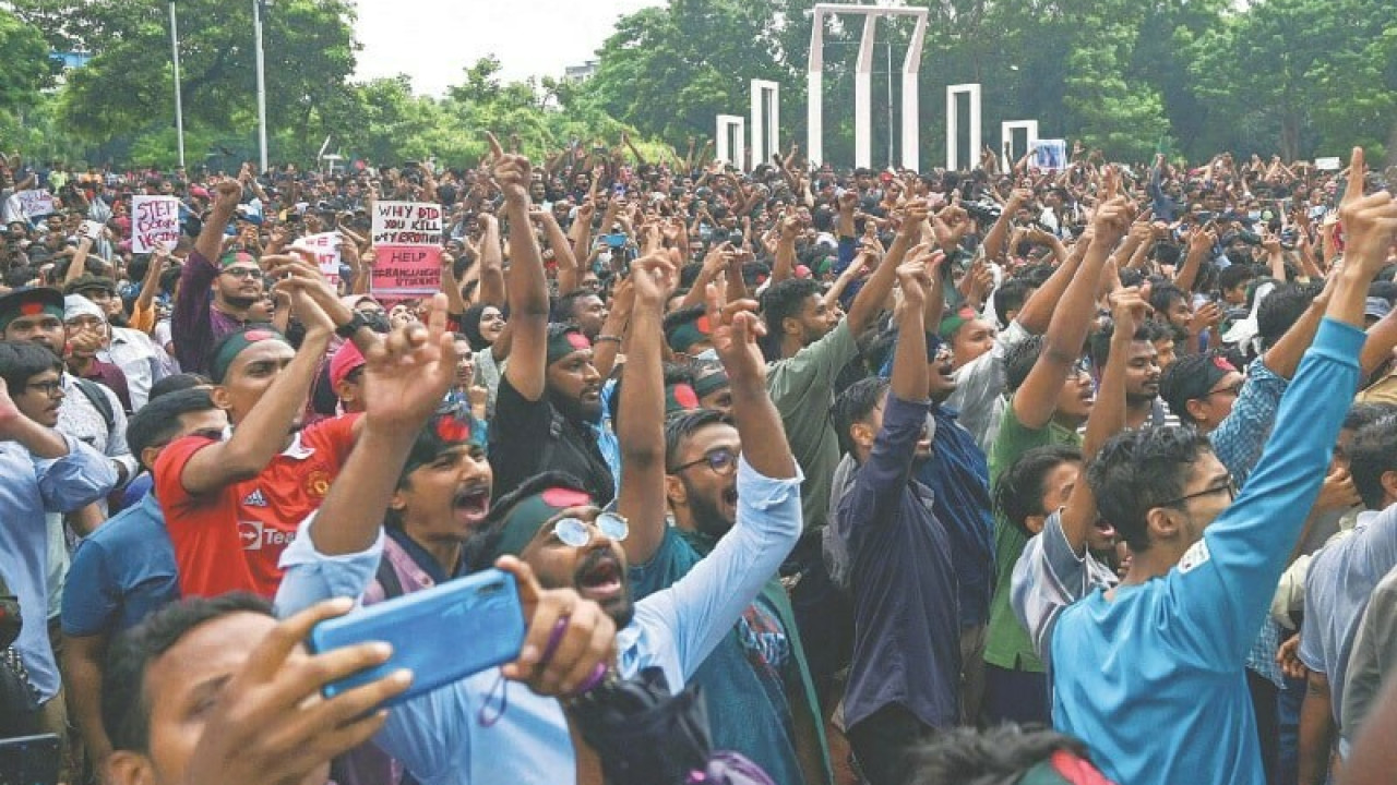 بنگلہ دیش میں طلبہ گروپ کی جانب سے سول نافرمانی کی تحریک کا آغاز