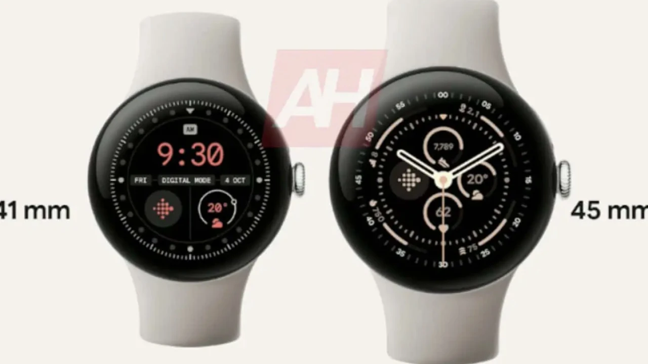 Pixel Watch 3 leak shows thinner bezels and new 45mm model