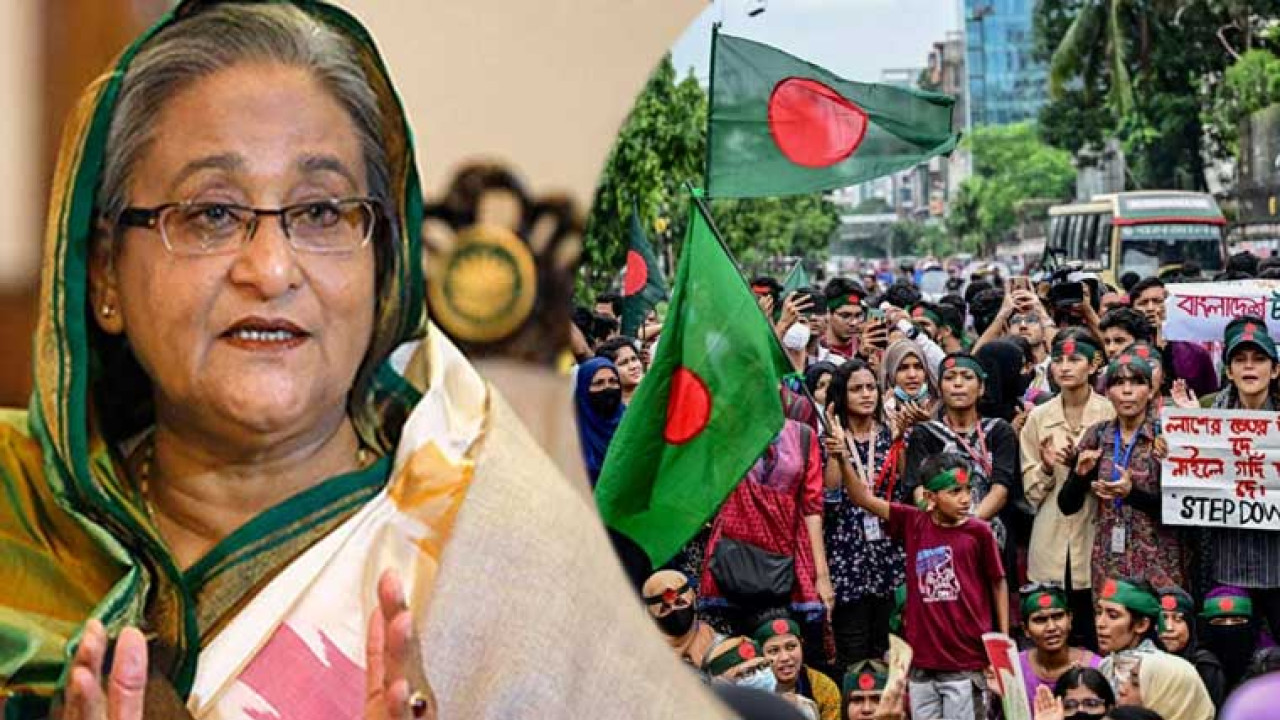 بنگلہ دیشی وزیر اعظم حسینہ واجد نے استعفیٰ دے دیا