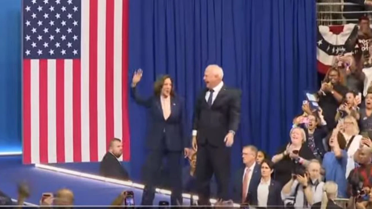 Kamala Harris and Tim Walz debut at Philadelphia rally