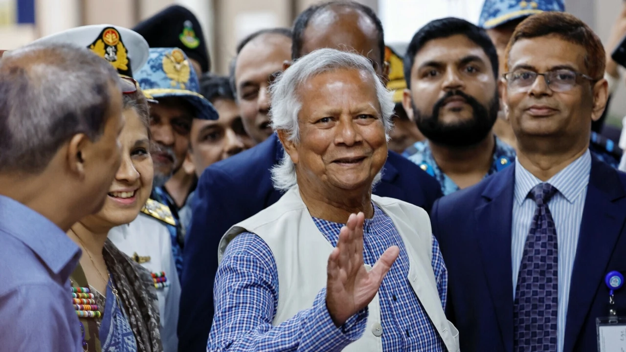 Nobel winner Yunus touches down in Dhaka to lead interim Bangladesh govt