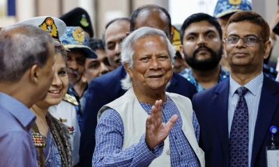 Nobel winner Yunus touches down in Dhaka to lead interim Bangladesh govt