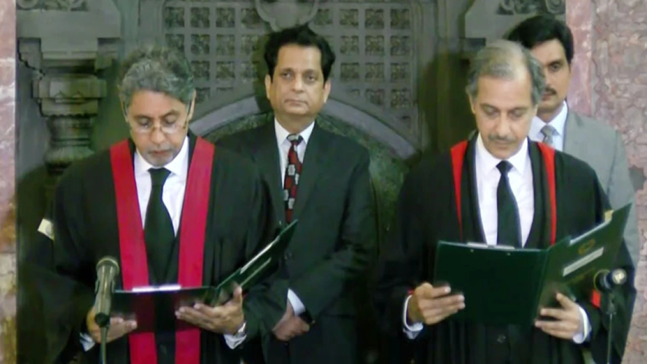 Justice Abid Aziz swears-in as Acting CJ of LHC