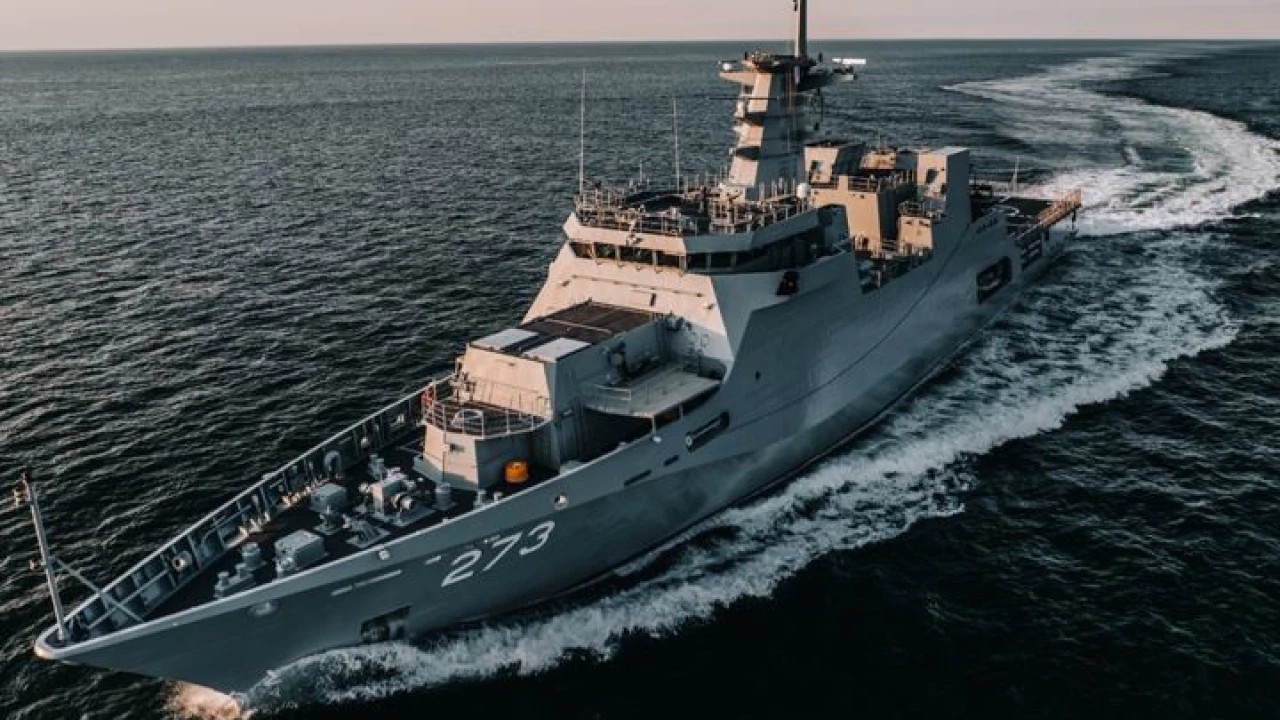 Pakistan Navy's PNS Haneen starts its sail from Romania