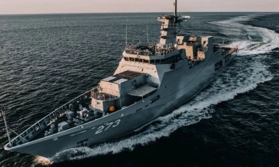 Pakistan Navy's PNS Haneen starts its sail from Romania