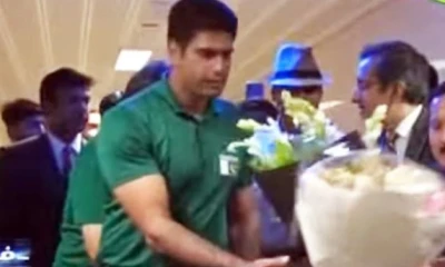 Javelin superstar Arshad Nadeem receives hero's welcome at Lahore airport