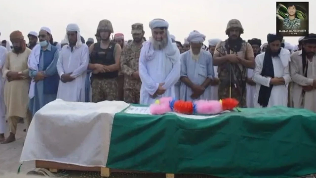 Funeral prayers of security personnel martyred in S. Waziristan firing offered