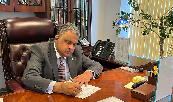 Sayed Rizwan Rizwan Saeed Sheikh assumes charge as Pakistan’s envoy to Washington