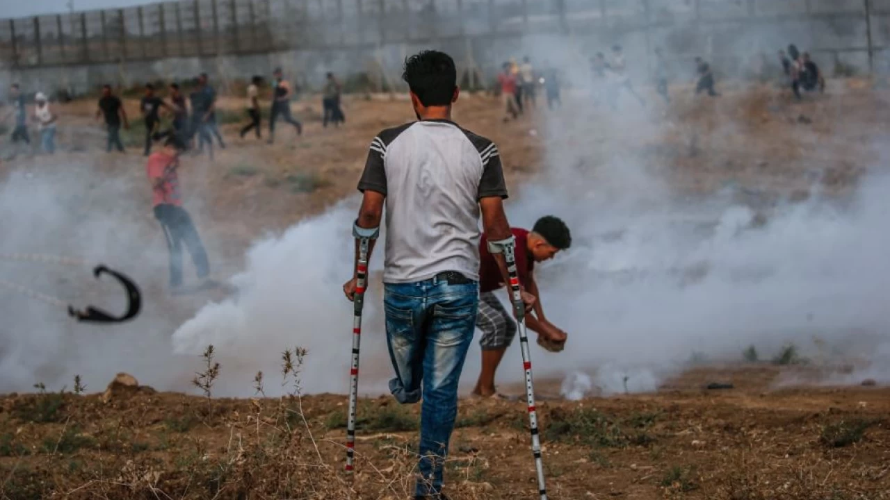 Border clashes in Gaza injure 41 Palestinians