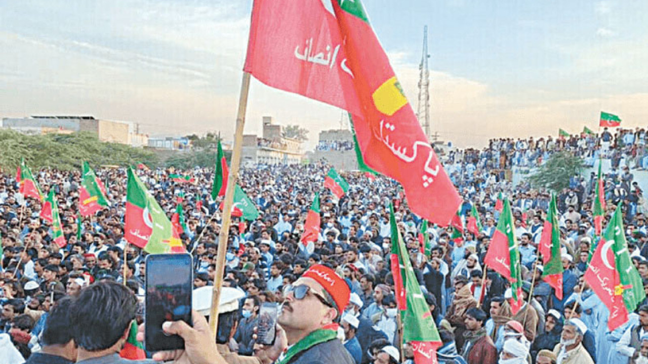 اسلام آباد : پی ٹی آئی نے جلسے کی تیاریاں مکمل کرلیں ، پی ٹی آئی پاور شو کیلئے تیار