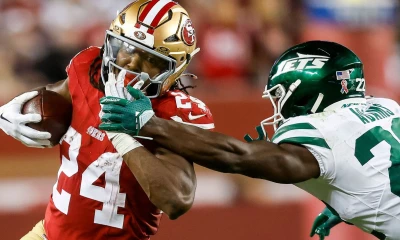 McCaffrey sits, Mason stars for dominant 49ers