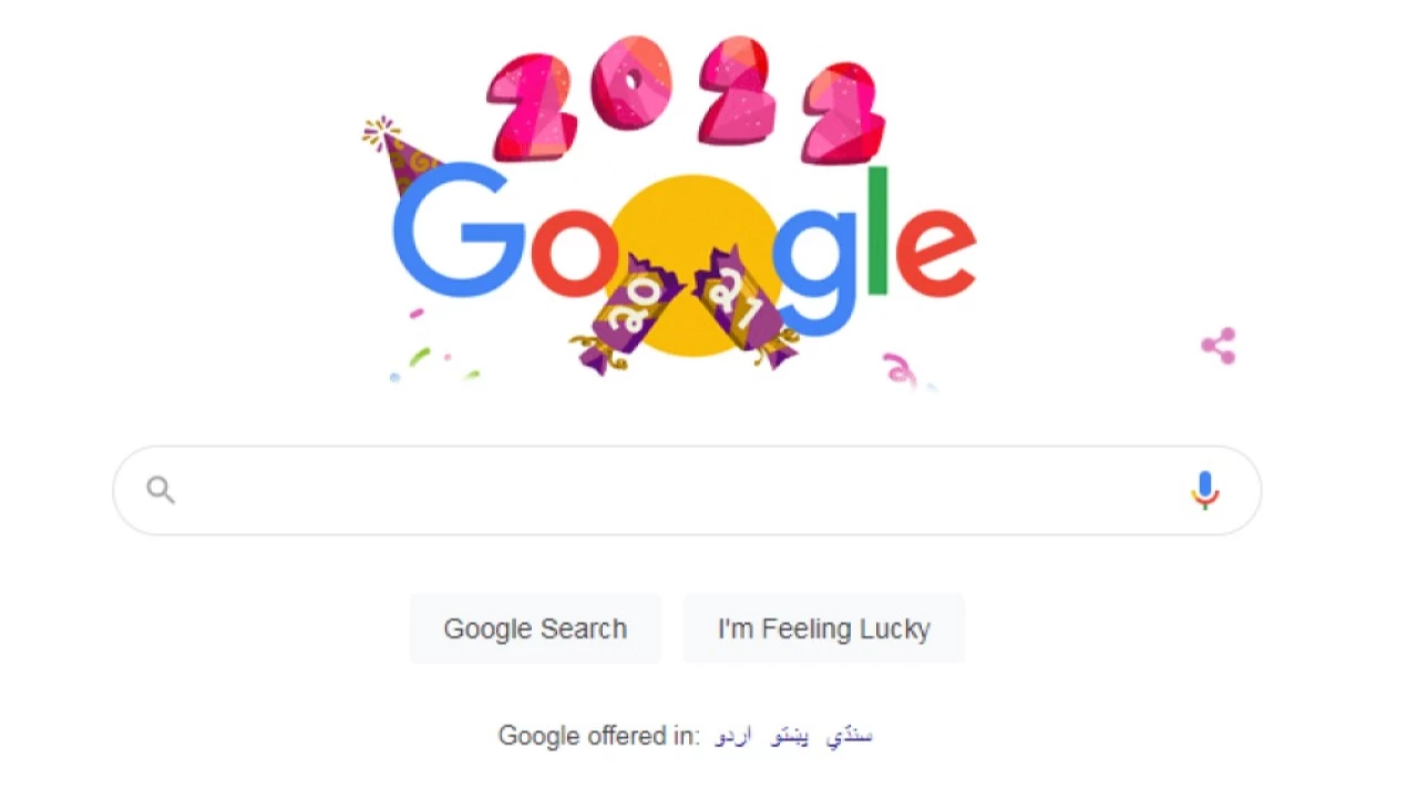 Google welcomes 2022 with animated doodle