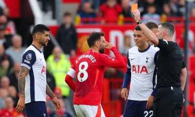 United's Fernandes: Check with VAR, never a red