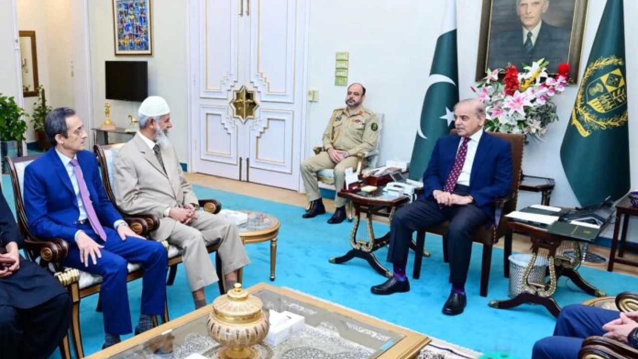 PM Shehbaz lauds Dr Zakir for global Islamic outreach efforts