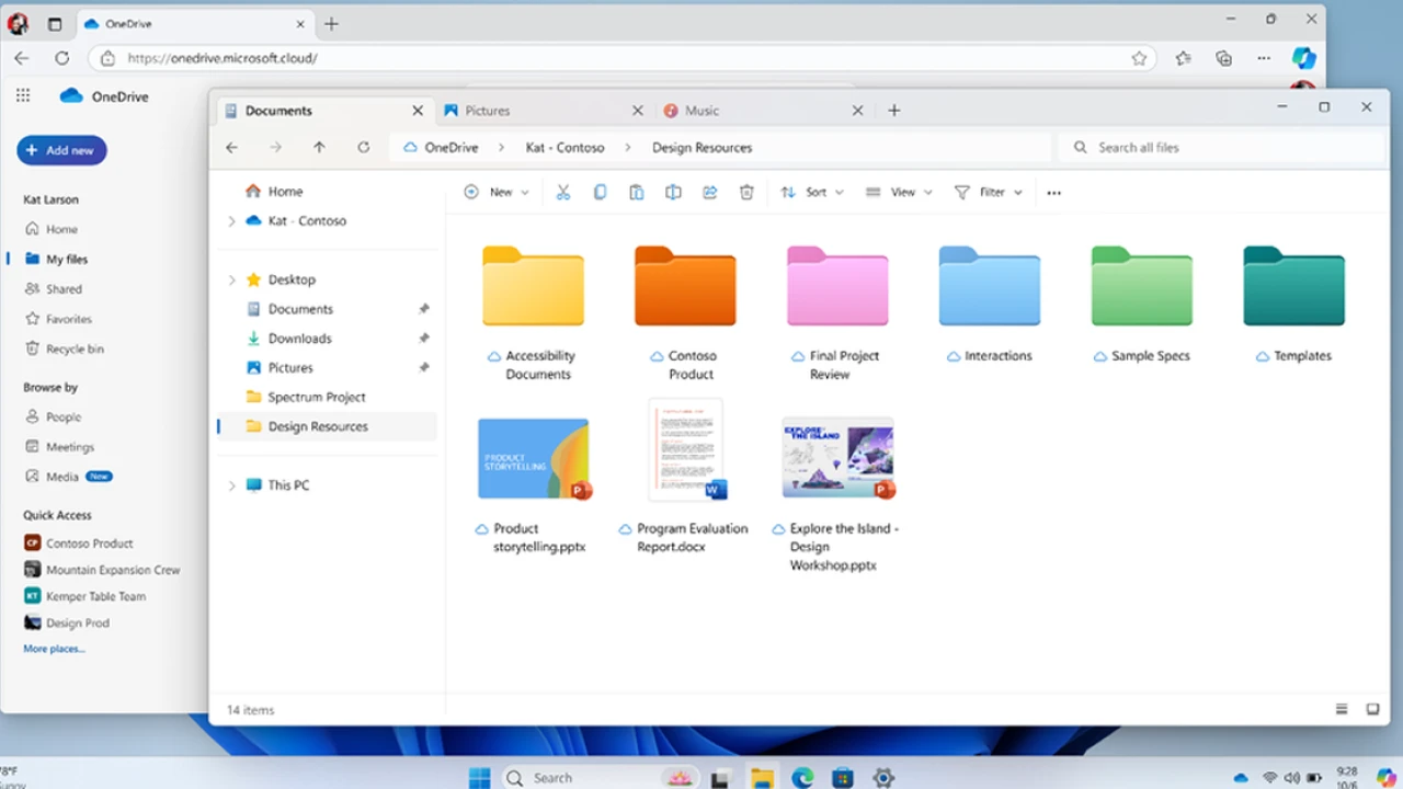 OneDrive is getting a new mobile app, better search, and colored folders in File Explorer