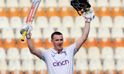 England declare at 823-7 after Brook triple century in Multan