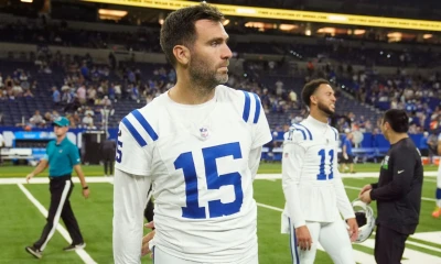 Colts to start QB Flacco again, WR Pittman active