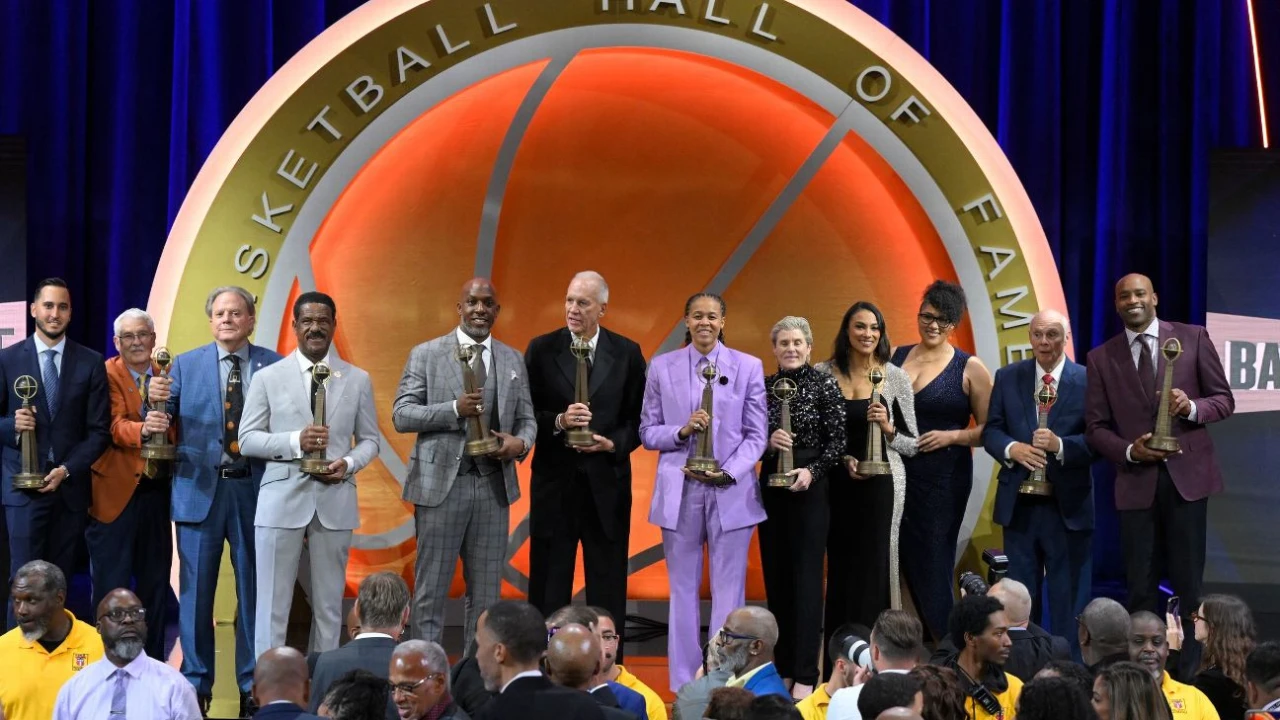 Highlights from the 2024 Basketball Hall of Fame ceremony