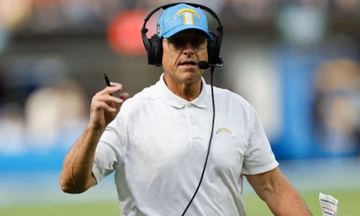 Chargers coach Harbaugh to wear heart monitor