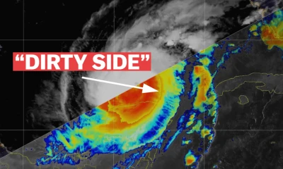 The “dirty side” of a hurricane, explained