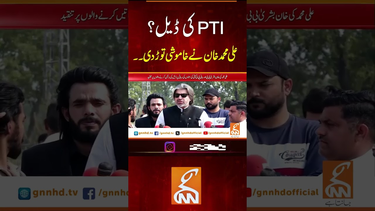 پی ٹی آئی کی ڈیل؟علی محمد خان نےخامو شی توڑ دی۔۔ #gnn #news #alimuhammadkhan #pti #imrankhan #latest