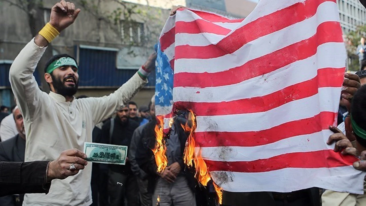 Iranian protesters mark anniversary of 1979 US embassy hostage crisis in Tehran