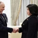 Putin greets North Korean foreign minister with long handshake in Kremlin