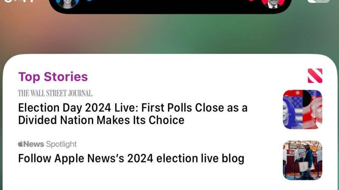 Apple News will let you watch election results from your lockscreen