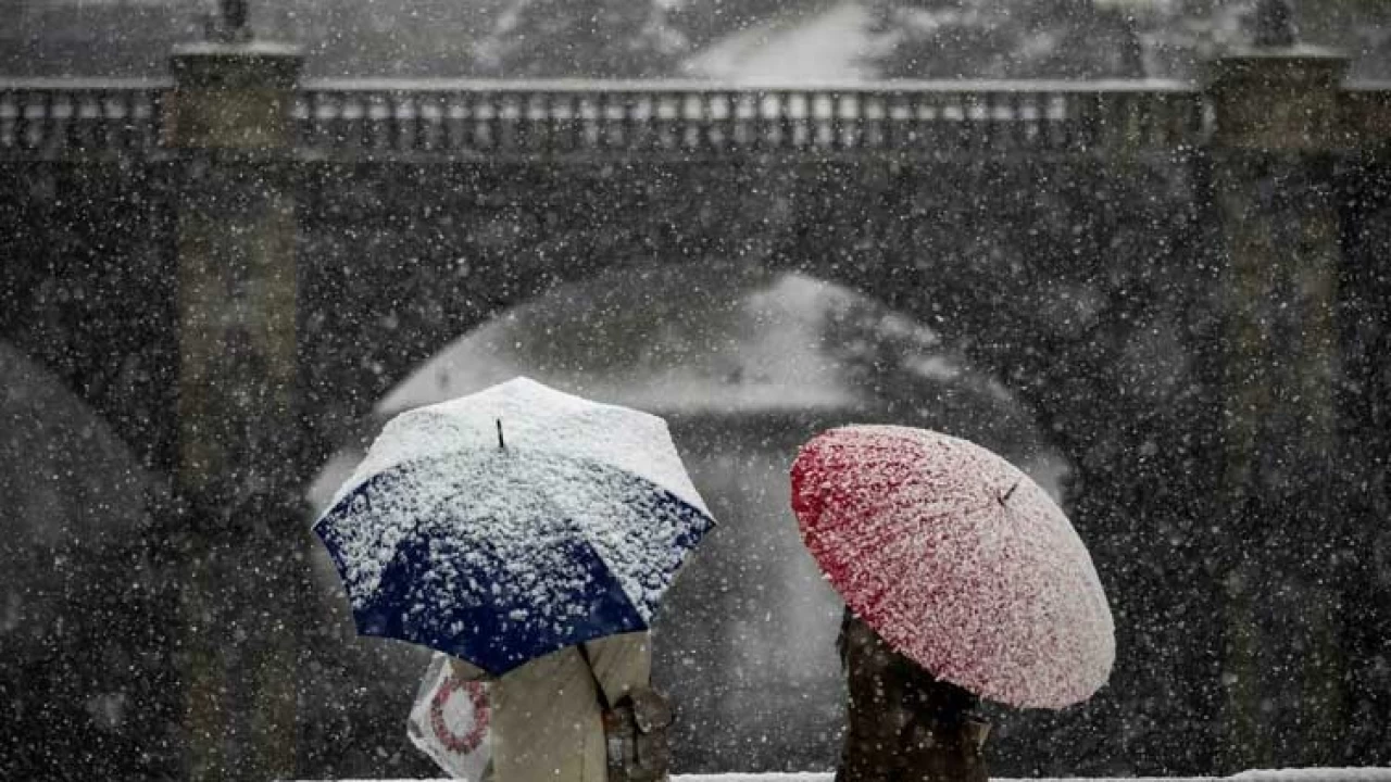 Rare snow in Tokyo blankets shrines, cancels flights