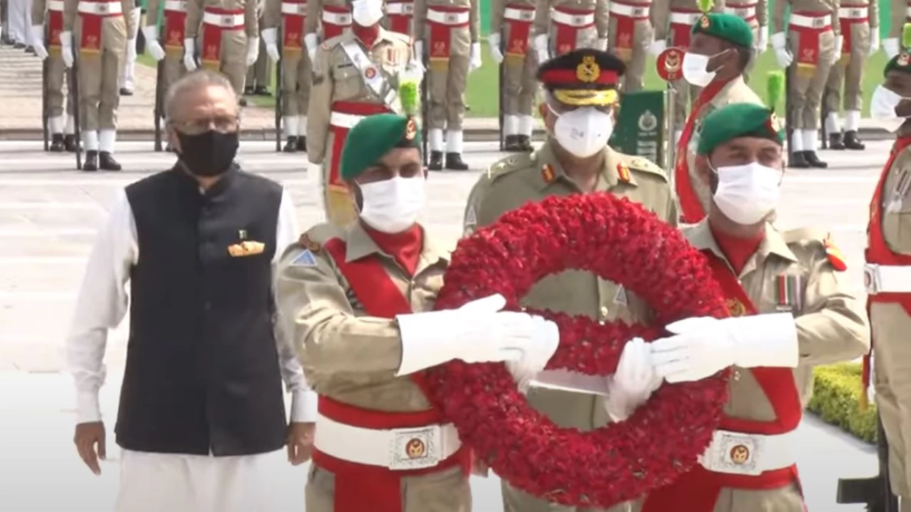 President Alvi lauds Pakistan army's sacrifices, 'unparalleled' contribution to security