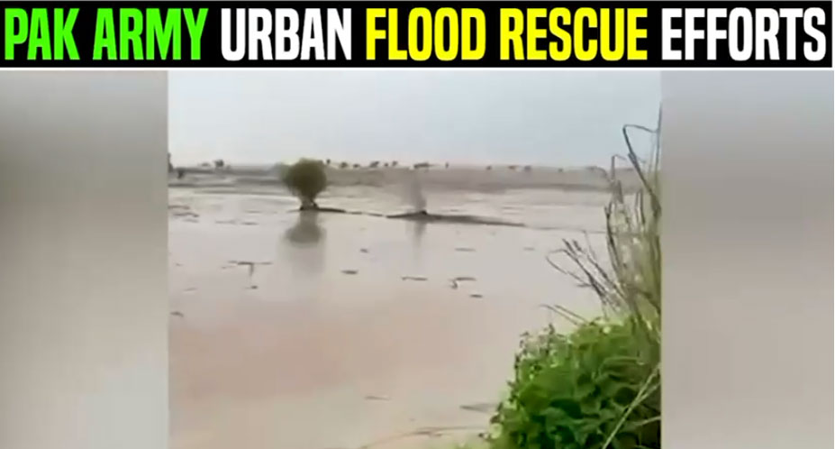 Pakistan Army continues rescue operations in flood-hit areas