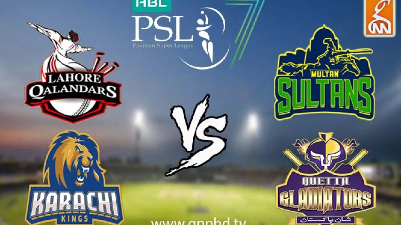 Sultans, Qalandars to lock horns; Gladiators to face Kings in PSL 7’s first double-header