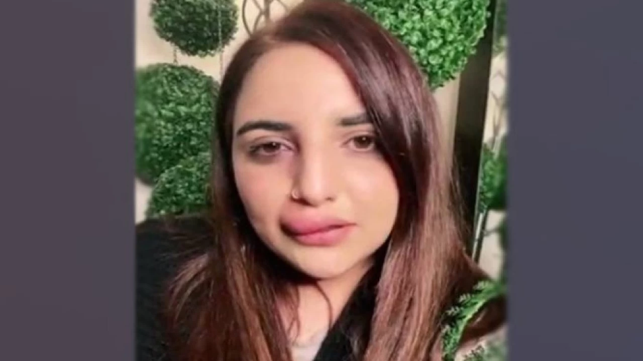 Why did Hareem Shah leave lip treatment incomplete in UK?