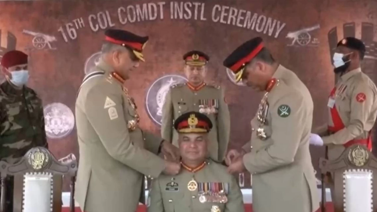 COAS installs Maj Gen Shahab Shahid as Colonel Commandant of Ordnance Corps