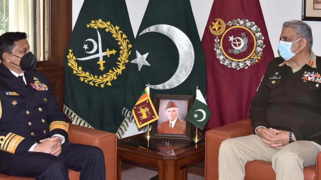 Sri Lanka's Vice Admiral, COAS discuss regional security and Afghan situation