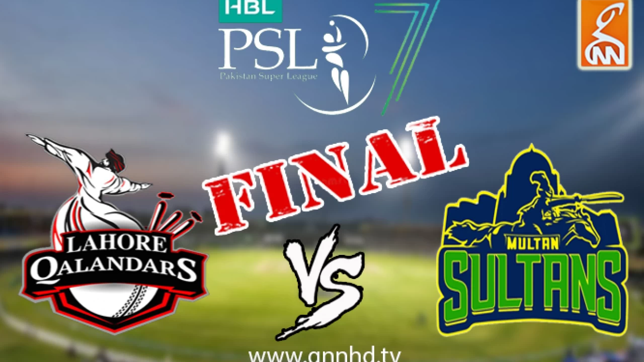Lahore Qalandars to lock horns with Multan Sultans in PSL 7 final today